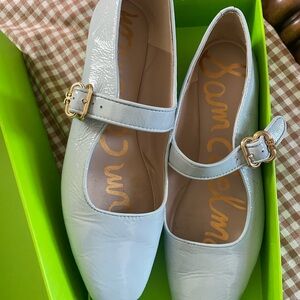 Sam Edelman Michaela Sky Blue Mary Janes